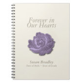  Roos Forever Memorial Guest Book Notitieboek (Voorkant)