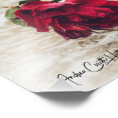 Roos Foto Afdruk (Hoek)