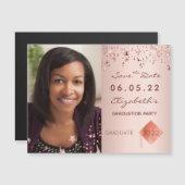 Roos foto afstudeerfeest Save the date 2025 (Voorkant / Achterkant)