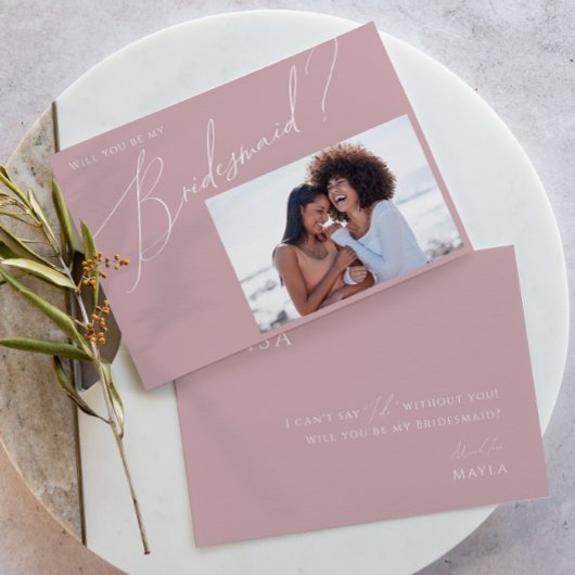 Roos | Foto Bridesmaid proposal Kaart