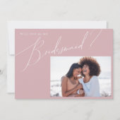 Roos | Foto Bridesmaid proposal Kaart (Voorkant)