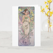 Roos (Four Flowers), Alphonse Mucha Kaart (Gele Bloem)