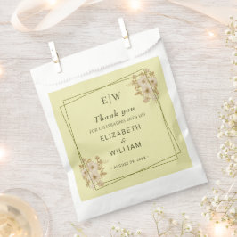 Roos Frame – Monogram Céleste Gele Trouw Bedankzakje