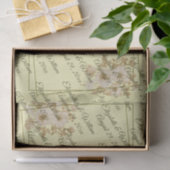 Roos Frame – Monogram Céleste Gele Trouw Tissuepapier (Geschenk)