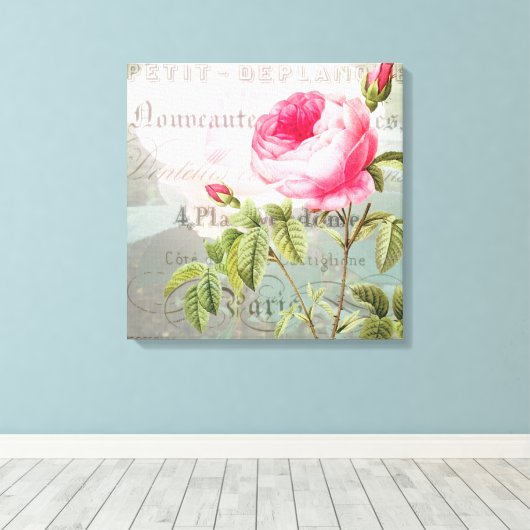 Roos Frans Accent Shabby Premium Wrapped Canvas (Insitu (Houten vloer))