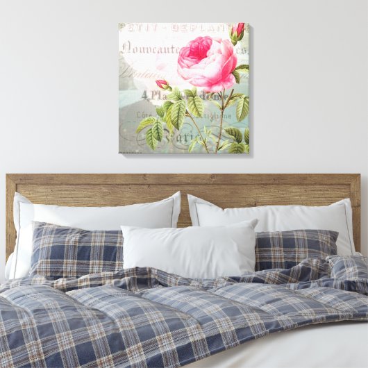 Roos Frans Accent Shabby Premium Wrapped Canvas (Insitu (Slaapkamer))