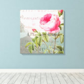 Roos Frans Accent Shabby Premium Wrapped Canvas Afdruk (Insitu (Houten vloer))
