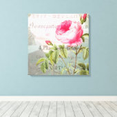 Roos Frans Accent Shabby Premium Wrapped Canvas Afdruk (Insitu (Houten vloer))