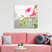 Roos Frans Accent Shabby Premium Wrapped Canvas Afdruk (Insitu (Woonkamer))