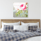 Roos Frans Accent Shabby Premium Wrapped Canvas Afdruk (Insitu (Slaapkamer))