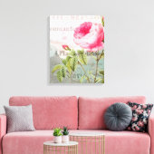 Roos Frans Accent Shabby Premium Wrapped Canvas Afdruk (Insitu (Woonkamer))