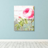 Roos Frans Accent Shabby Premium Wrapped Canvas Afdruk (Insitu (Houten vloer))