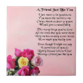 Roos - Friend Poem Tile Tegeltje (Voorkant)