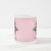 Roos Frosted Glass Mok voor mama - Bewerkbaar (Center)