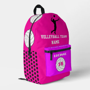 Roos fuchsia roze rugzak volleybalteam