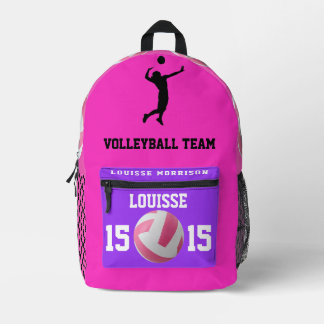 Roos fuchsia volleybal rugzakken meisjes speler