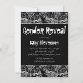 Roos | Funky Chalkboard Grunge Gender Rekala Kaart (Voorkant)