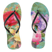 Roos Galore Print Teenslippers (Voetbed)