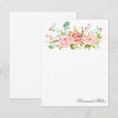 Roos Garden - Aangepaste schrijfkaarten Notitiekaartje (Voorkant / Achterkant)