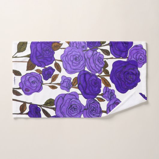 Roos Garden Bad Handdoek (Handdoek)