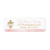 Roos Garden Baptism Return Address Labels (Voorkant)