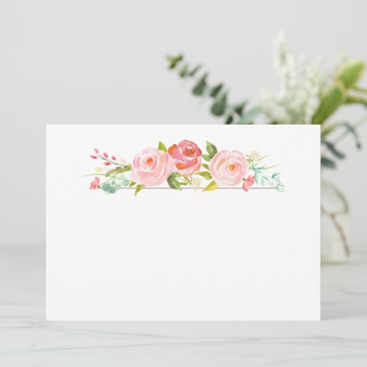 Roos Garden Blank Kaart (Staand voorkant)