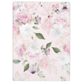 Roos Garden Blue | Gepersonaliseerd klembord (Achterkant)