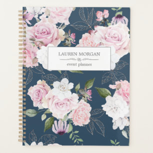 Roos Garden Blue   Gepersonaliseerde planner