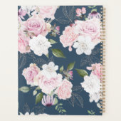 Roos Garden Blue | Gepersonaliseerde planner (Achterkant)