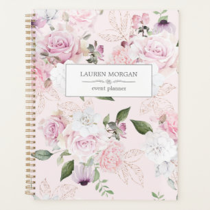 Roos Garden Blush Gepersonaliseerde planner