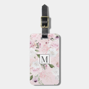 Roos Garden Blush ⎢ Monogram Bagagelabel