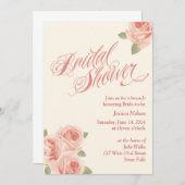Roos Garden Bridal Shower Kaart (Voorkant / Achterkant)