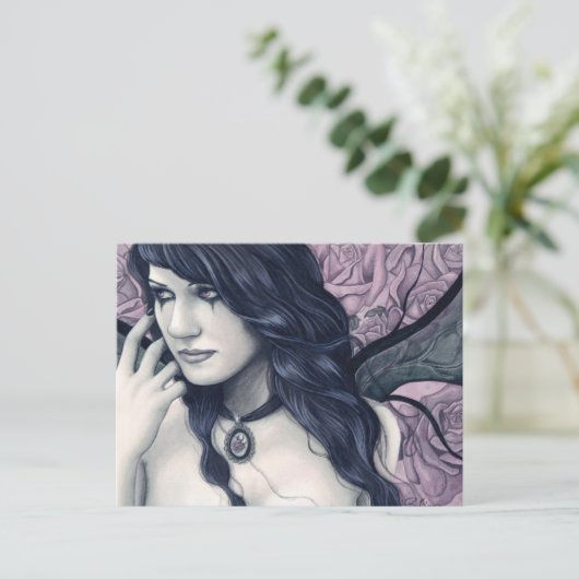 Roos Garden briefkaart (Staand voorkant)