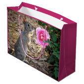 Roos Garden Bunny Gift Bag Groot Cadeauzakje (Achterkant Gekanteld)