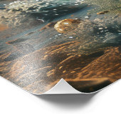 Roos Garden Desert Unicorn Foto Afdruk (Hoek)