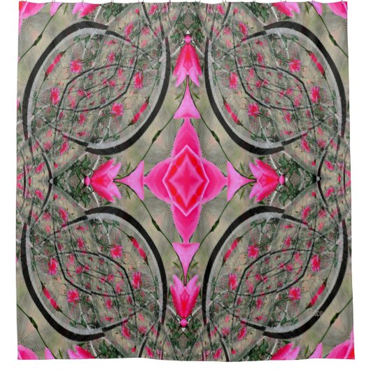 Roos Garden...... Douchegordijn (Voorkant)