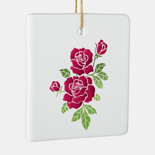 "Roos Garden Dreams" Keramisch Ornament (Rechts)