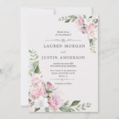 Roos Garden elegant floral Weddenschap Kaart (Voorkant)