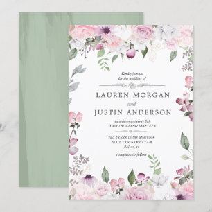 Roos Garden elegant floral Weddenschap Kaart