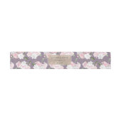 Roos Garden floral Wedding Belly Band Uitnodigingen Wikkel (Vlak)