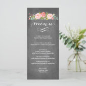 Roos Garden Floral Wedding Menu (Staand voorkant)