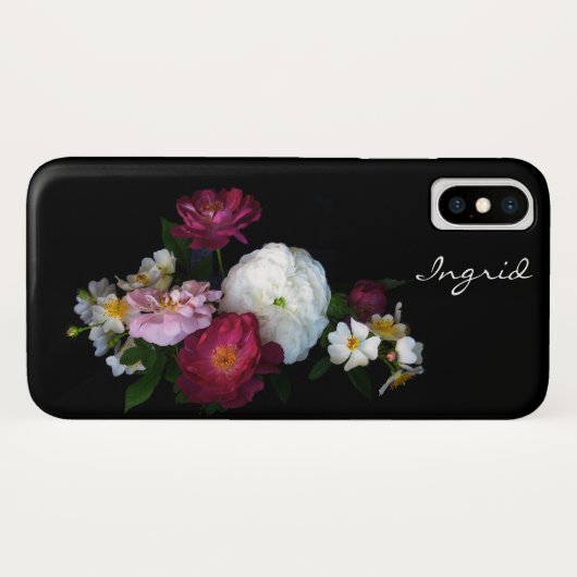 Roos Garden Flowers Floral iPhone X Hoesje (Achterkant (horizontaal))