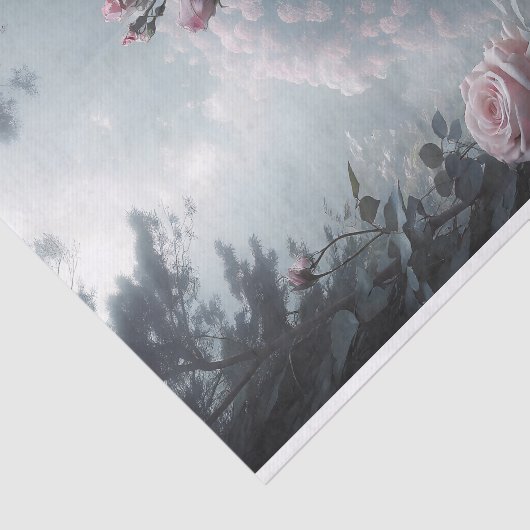 Roos Garden Gate Decoupage Tissuepapier (Detail)