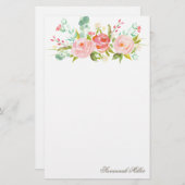 Roos Garden | gepersonaliseerd briefpapier (Voorkant / Achterkant)