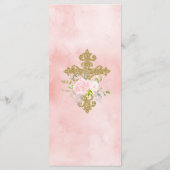 Roos Garden Girl Baptism Custom Event Menu (Achterkant)