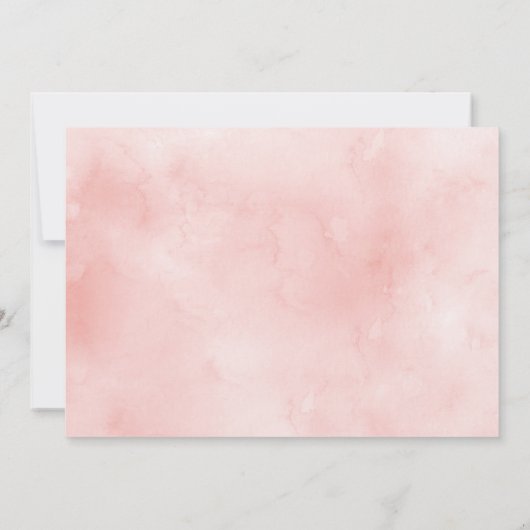 Roos Garden Girl Baptism Foto Bedankkaart (Achterkant)