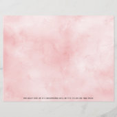 Roos Garden Girl Baptism Foto Bladwijzer (Achterkant)