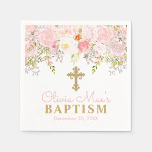 Roos Garden Girl Baptism Persoonlijke partij Servet