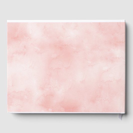 Roos Garden Girl Pink & Gold Baptisme Gastenboek (Achterkant)