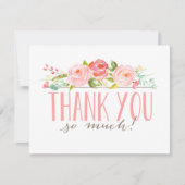 Roos Garden | Hartelijk dank Bedankkaart (Voorkant)